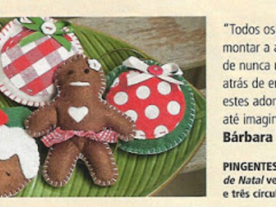 Revista Minha Casa: Kit de bolachas de feltro para o Natal