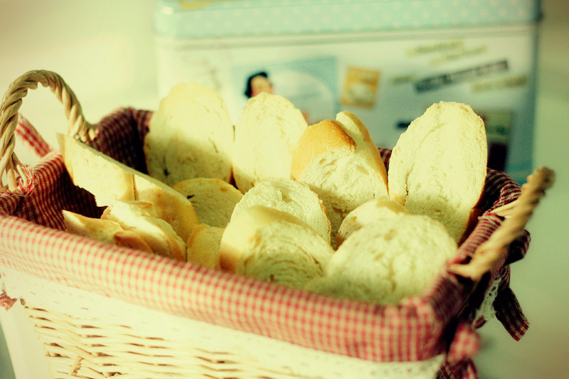 torradas de pão amanhecido