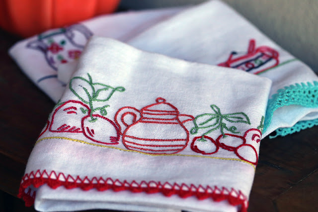 Bordados em ponto simples – com riscos, Coisas da Léia