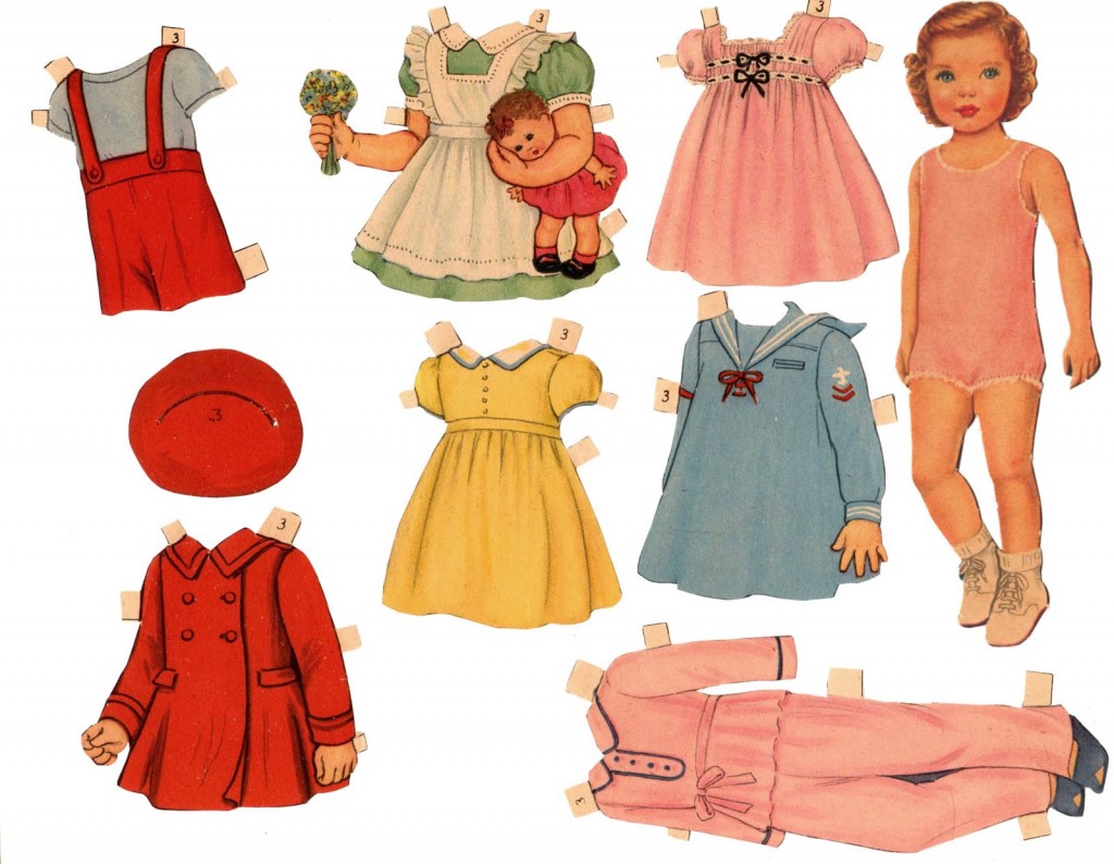 Bonecas de vestir: imãs de geladeira , Coisas da Léia
