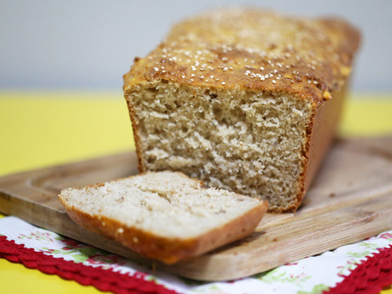 Pão de quinoa e castanha-do-pará