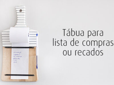 Quadro de lista de compras ou recados