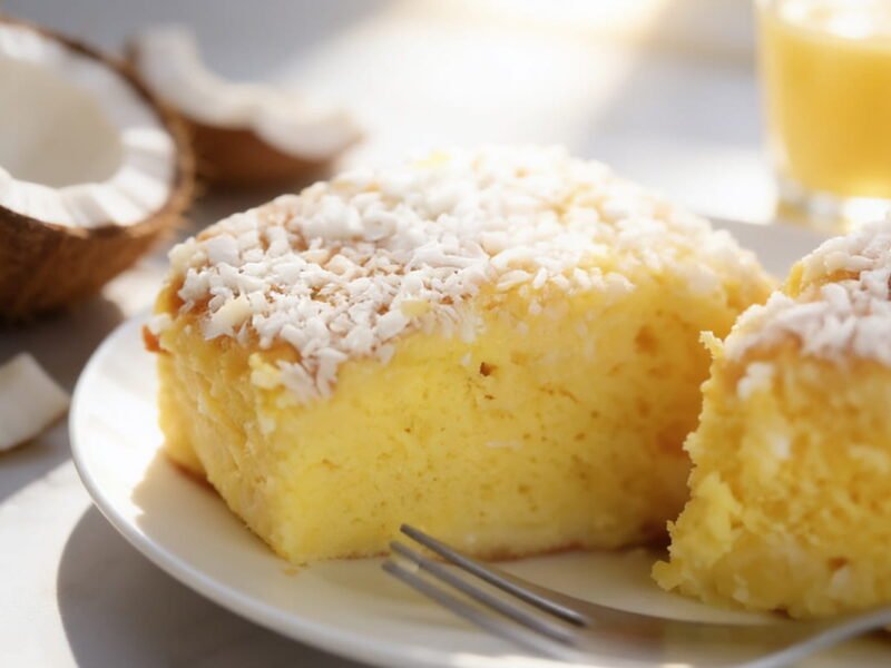 Bolo Gelado de Coco ou Toalha Felpuda