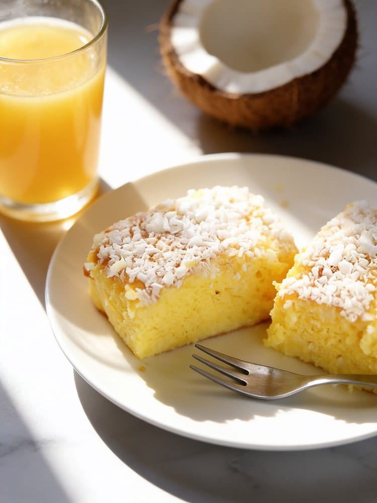 bolo de coco ou toalha felpuda