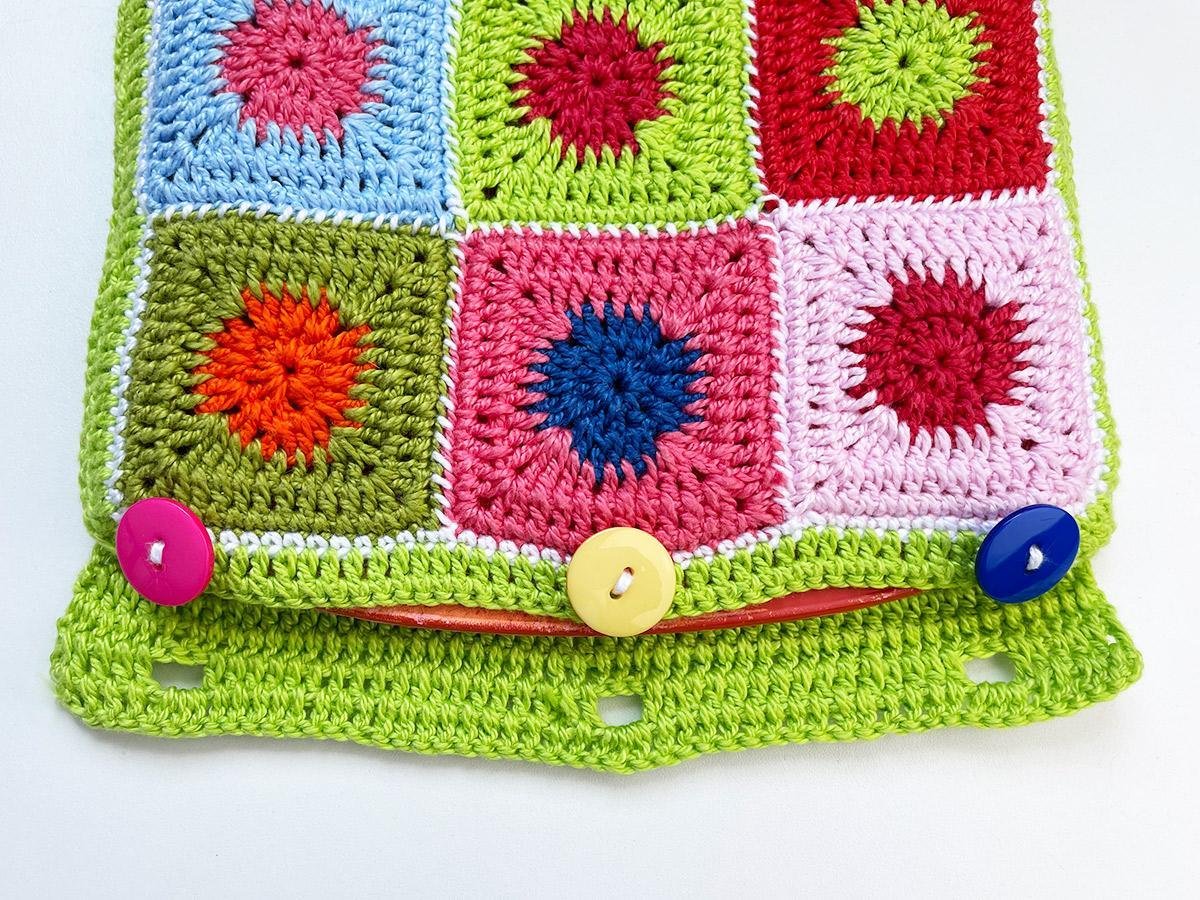 Capa para bolsa de água quente em crochê