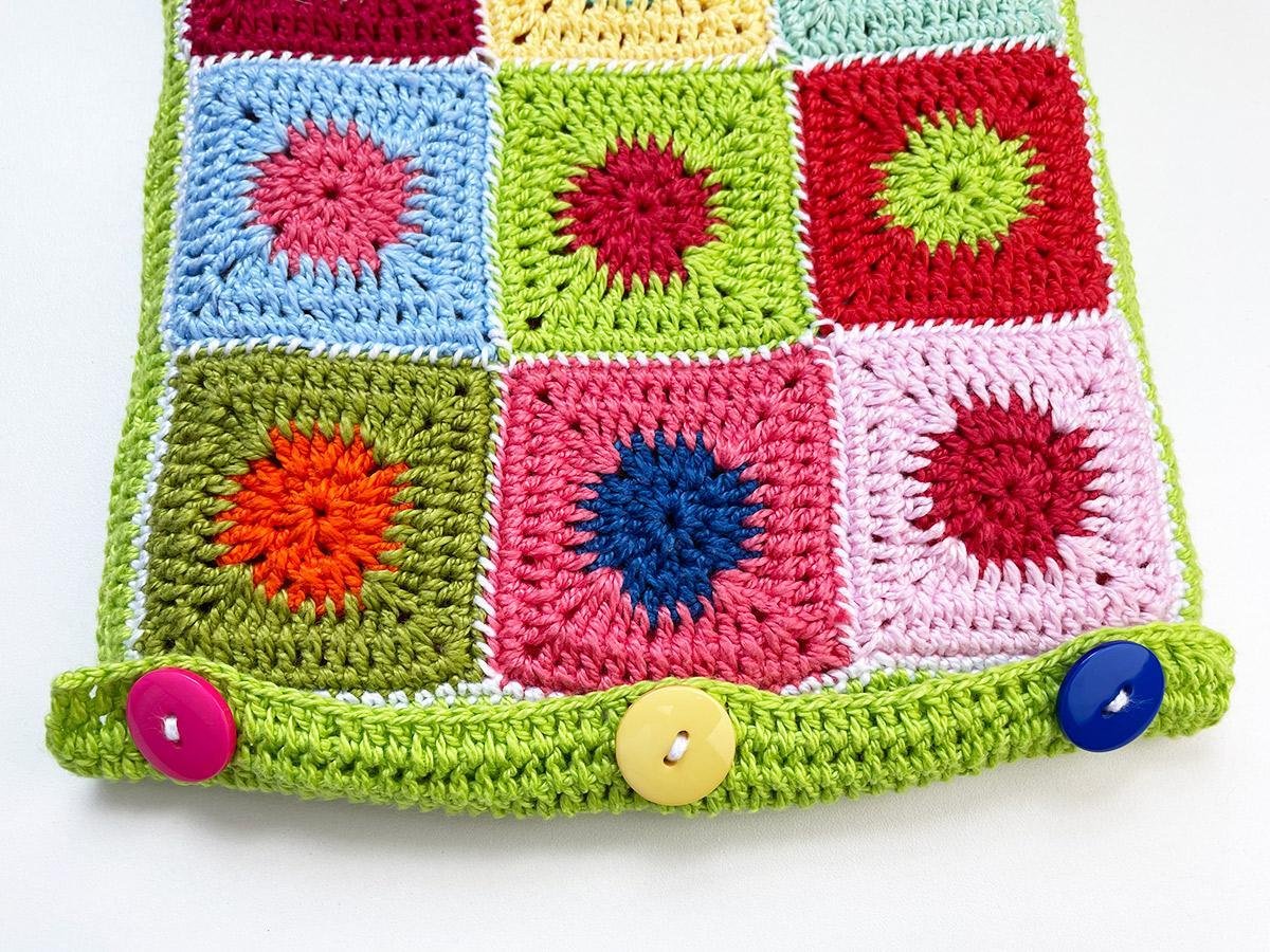 Capa para bolsa de água quente em crochê