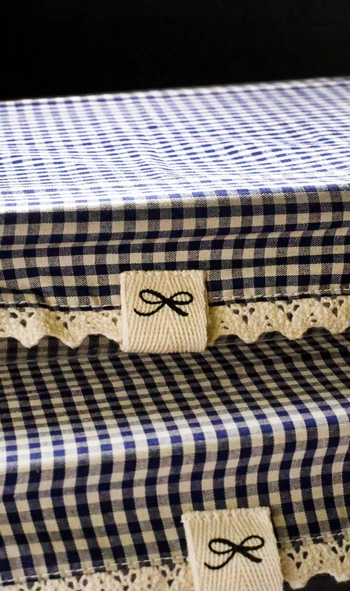 Cobre pote retangular marinho - Imagem 4