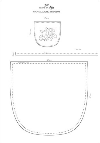 molde de avental