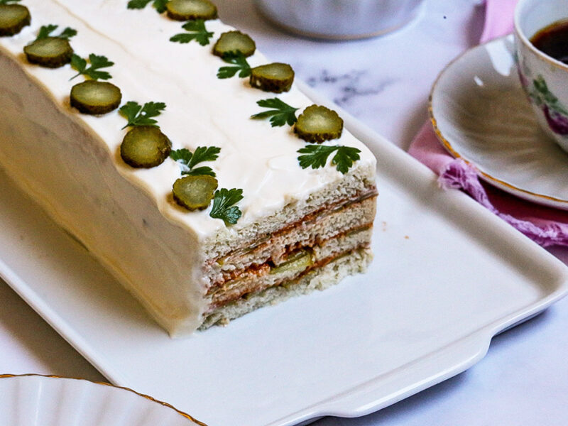 Torta fria de pepino