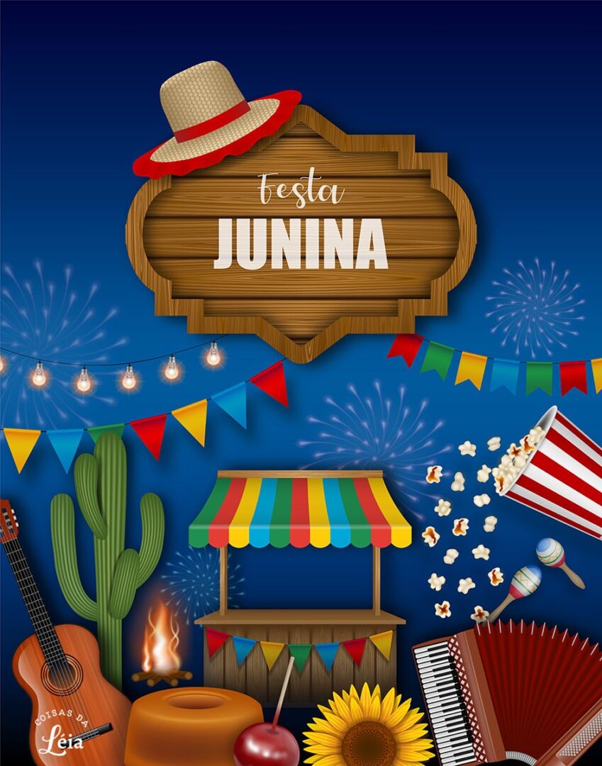 convite para uma Festa Junina simples e barata