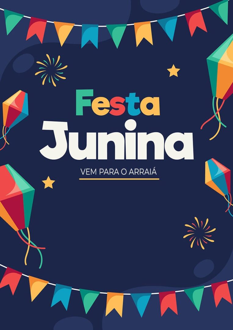 convite para uma Festa Junina simples e barata