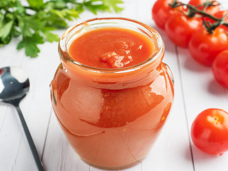 Molho de tomate caseiro de liquidificador