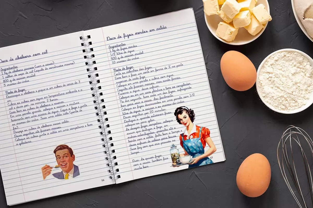 Livro de receitas doces