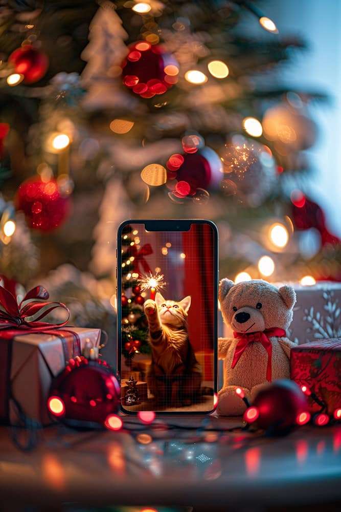 fundos de tela de natal