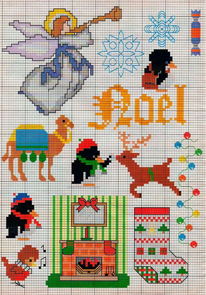 Graficos de natal - ponto cruz
