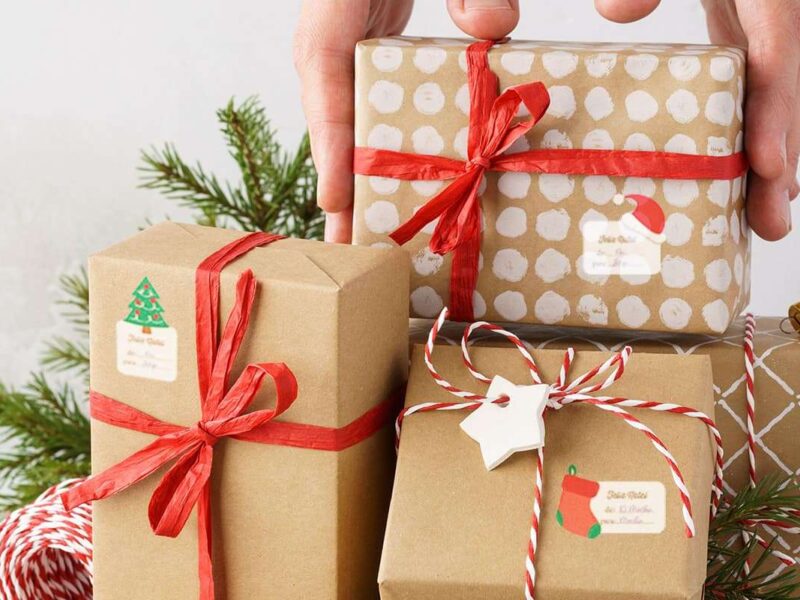 Tags para presentes de Natal