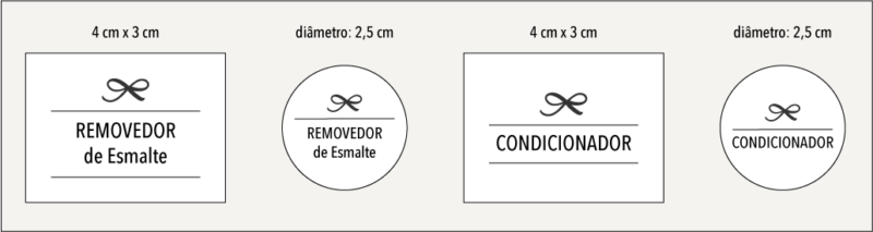 Etiquetas adesivas para potes de viagem: download gratuito