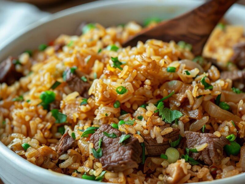 Arroz de Carreteiro com sobras de churrasco: o sabor da segunda-feira